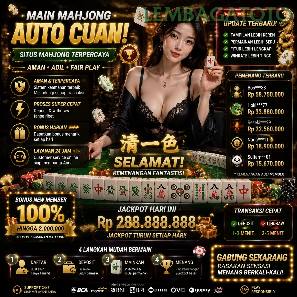 BONUS GARANSI KEKALAHAN SALDO KEMBALI 100_ promotion image